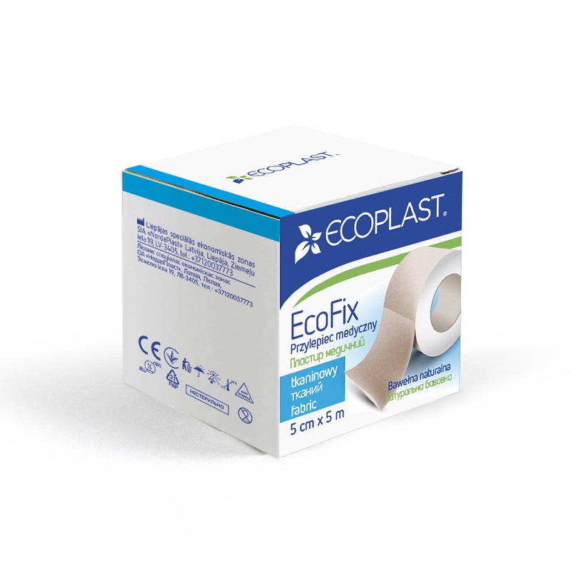 Пластир медичний тканий 5 см x 500 cм "ЕкоФікс" (4751028531811)